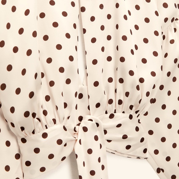 NWT Zara Polka dots Blouse - Picture 6 of 8